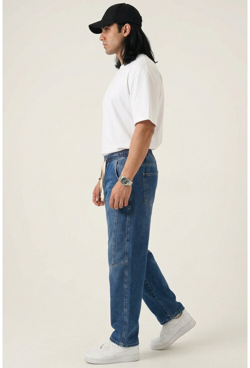 Erkek Rahat Kesim Baggy Jean Pantolon 30074