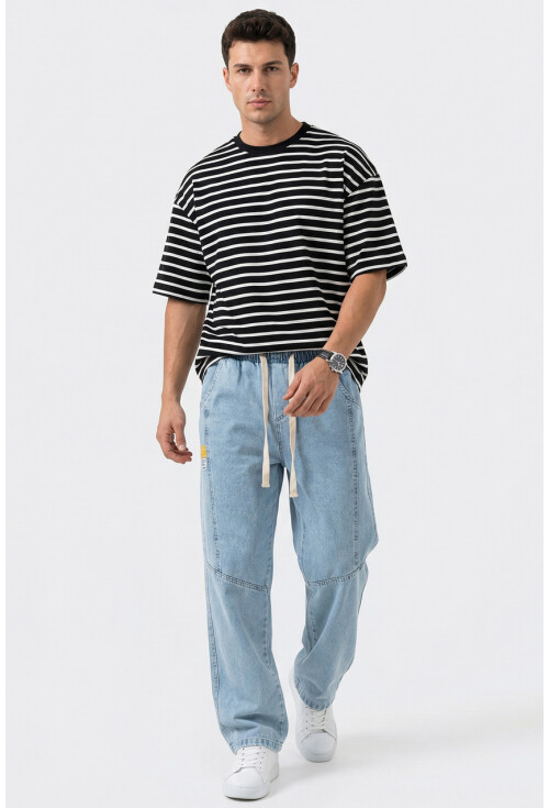 Erkek Rahat Kesim Baggy Jean Pantolon 30074