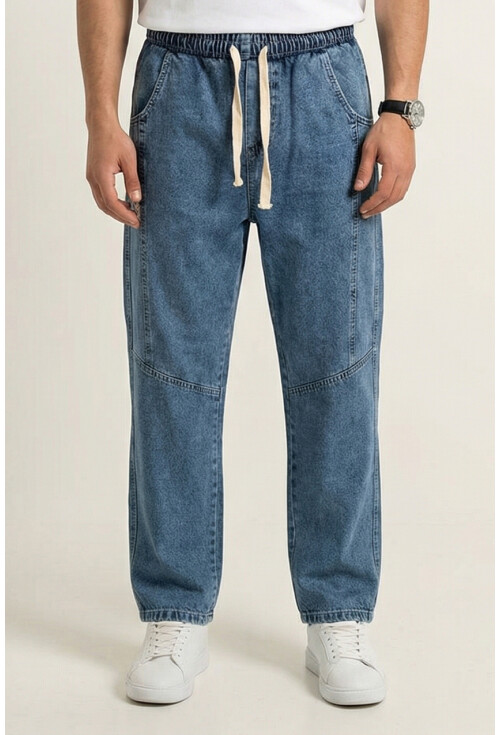 Erkek Rahat Kesim Baggy Jean Pantolon 30074