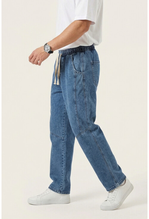 Erkek Rahat Kesim Baggy Jean Pantolon 30074