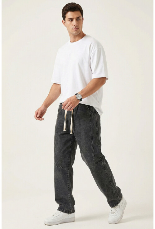 Erkek Rahat Kesim Baggy Jean Pantolon 30074