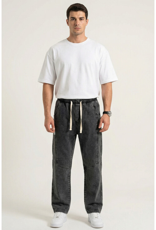 Erkek Rahat Kesim Baggy Jean Pantolon 30074