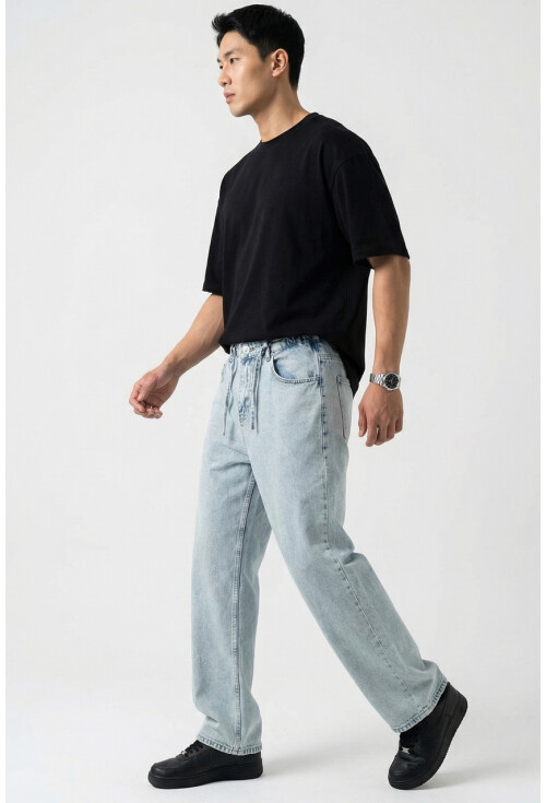 Erkek Rahat Kesim Baggy Jean Pantolon 30075
