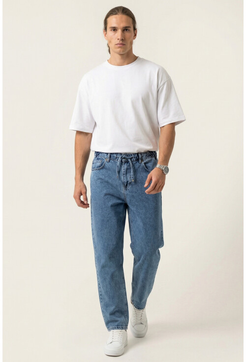 Erkek Rahat Kesim Baggy Jean Pantolon 30075