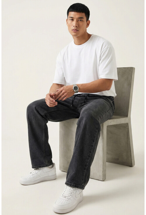 Erkek Rahat Kesim Baggy Jean Pantolon 30075