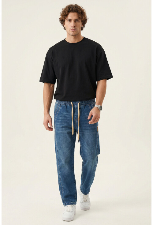 Erkek Rahat Kesim Baggy Jean Pantolon 30076