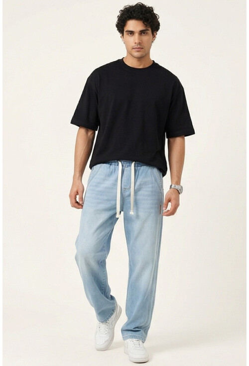 Erkek Rahat Kesim Baggy Jean Pantolon 30076