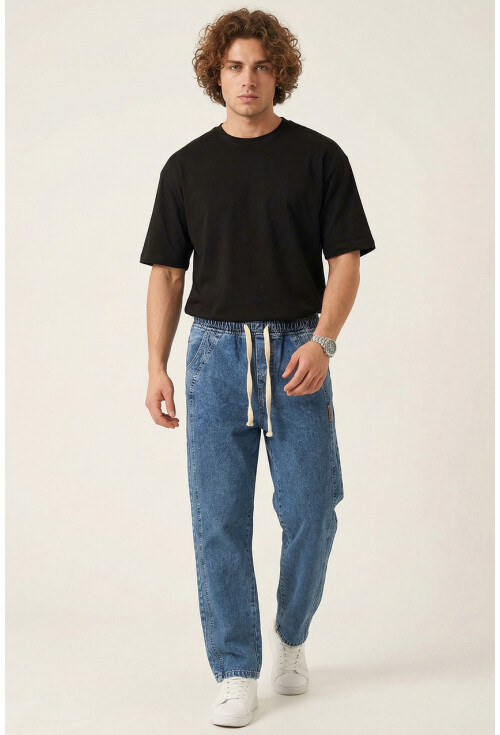 Erkek Rahat Kesim Baggy Jean Pantolon 30076