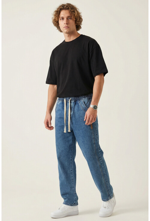 Erkek Rahat Kesim Baggy Jean Pantolon 30076