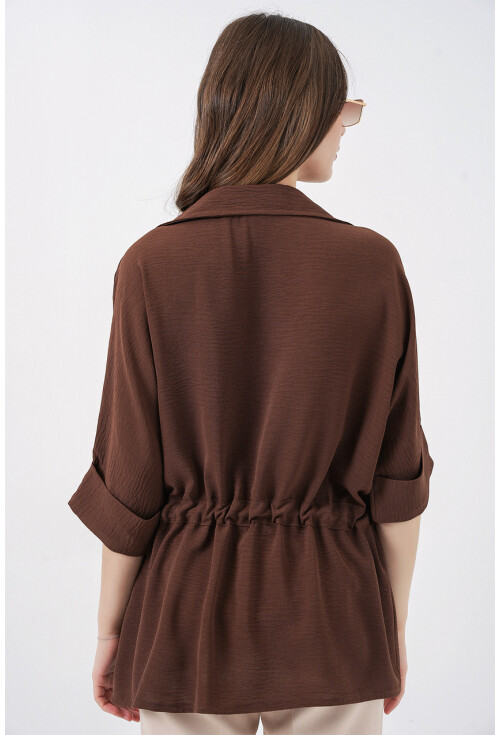 Fermuarlı Kadın Gömlek 0721