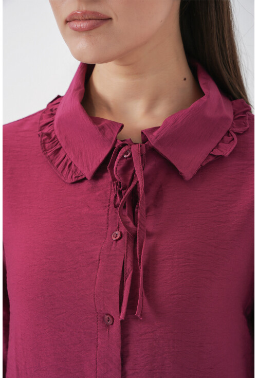 Fırfırlı Uzun Gömlek Tunik 5952