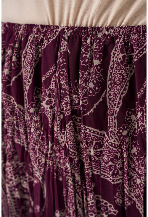 Kadın Asimetrik Tül Şifon Etek 8061