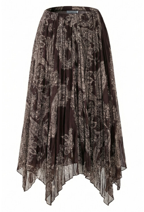 Kadın Asimetrik Tül Şifon Etek 8061