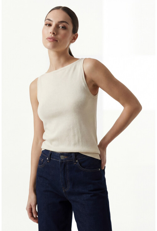 Kadın Askılı Örme Atlet 15935