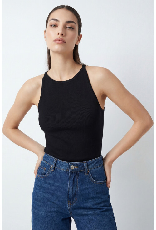 Kadın Askılı Örme Atlet 15935