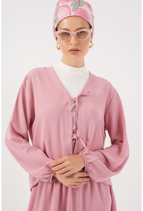 Kadın Ayrobin Kimono Etek İkili Takım 8047