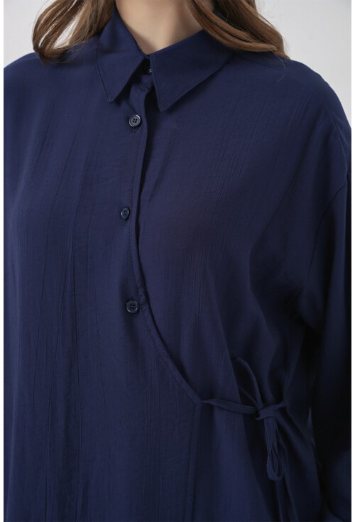 Kadın Bağcıklı Tunik Pantolon İkili Takım 6752