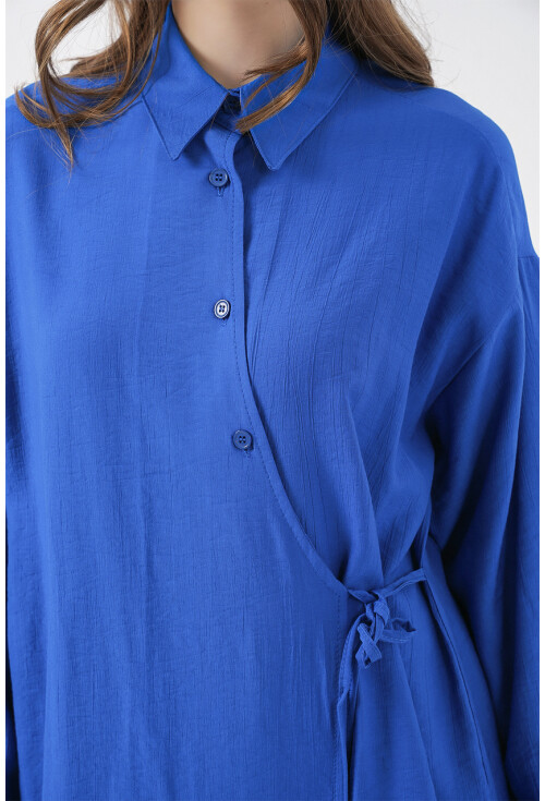 Kadın Bağcıklı Tunik Pantolon İkili Takım 6752