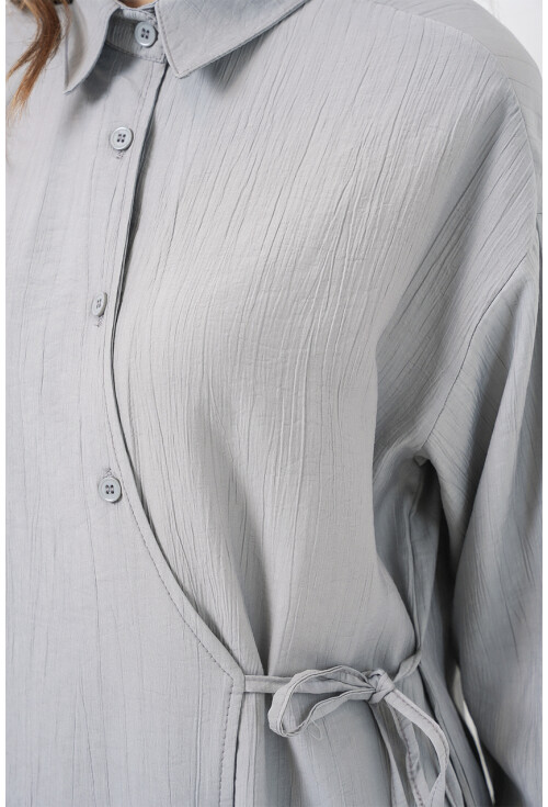 Kadın Bağcıklı Tunik Pantolon İkili Takım 6752