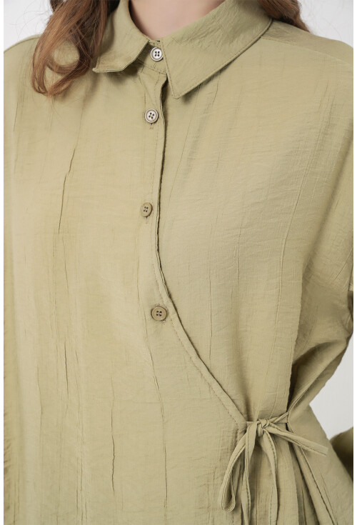 Kadın Bağcıklı Tunik Pantolon İkili Takım 6752