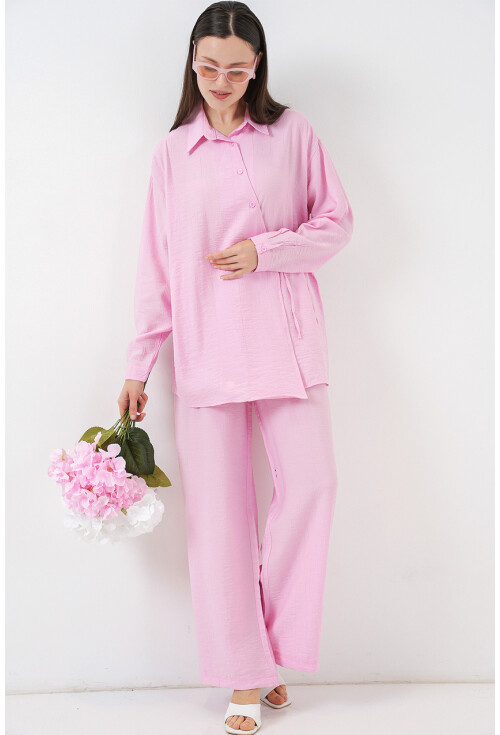 Kadın Bağcıklı Tunik Pantolon İkili Takım 6752