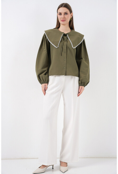 Kadın Bebe Yaka Gömlek 20314