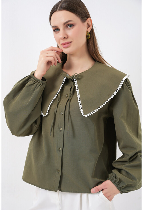 Kadın Bebe Yaka Gömlek 20314