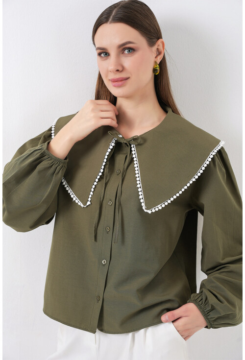 Kadın Bebe Yaka Gömlek 20314