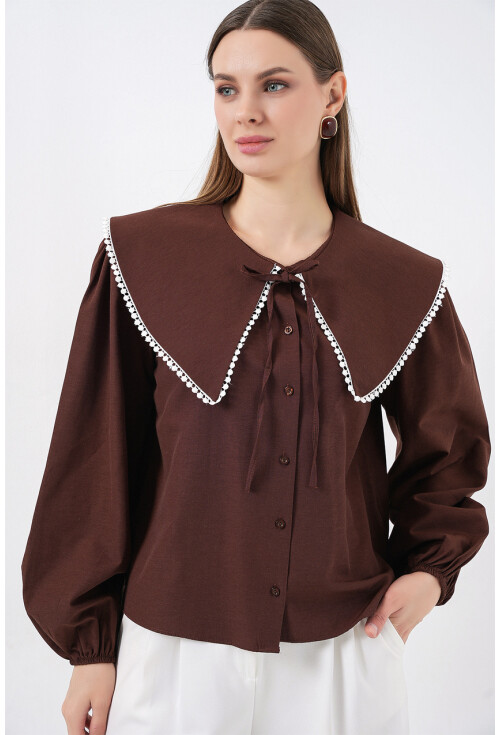 Kadın Bebe Yaka Gömlek 20314