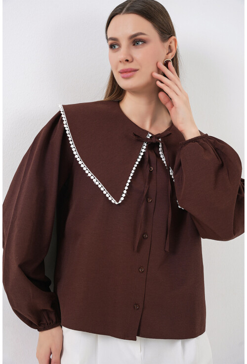 Kadın Bebe Yaka Gömlek 20314