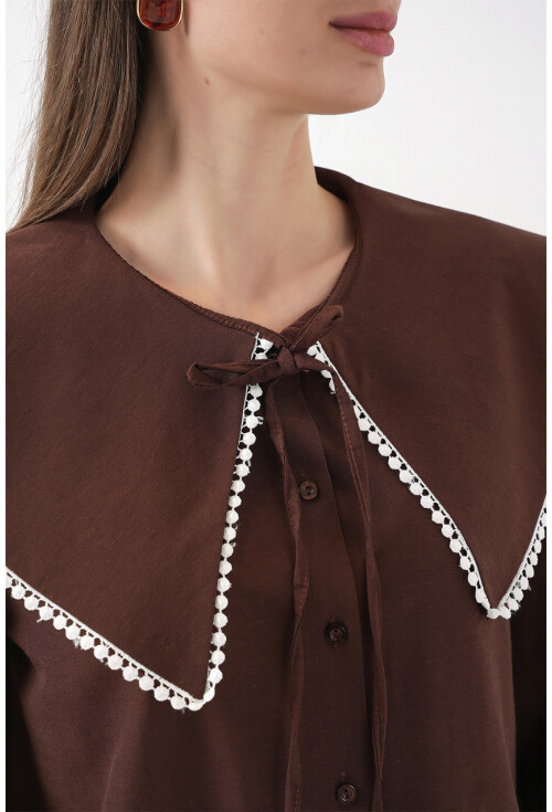 Kadın Bebe Yaka Gömlek 20314