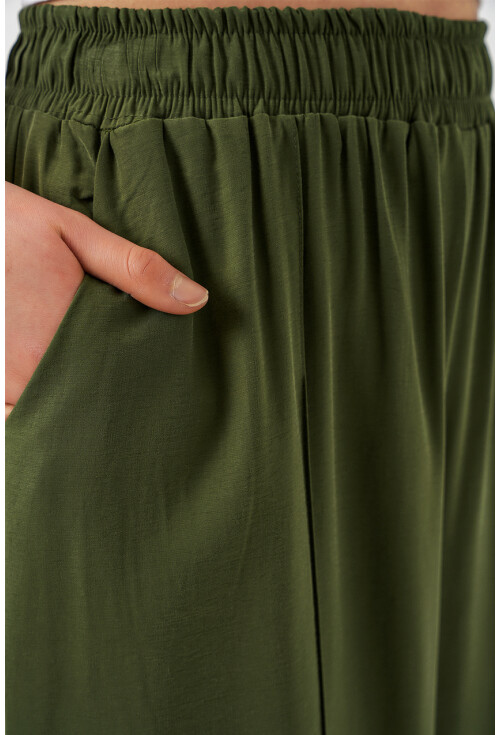 Kadın Beli Lastikli Bol Paça Pantolon 30087