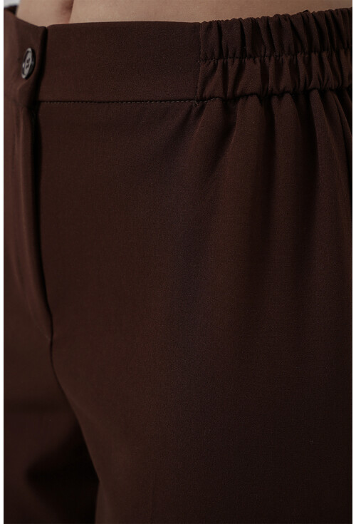 Kadın Beli Lastikli Kumaş Pantolon 30058