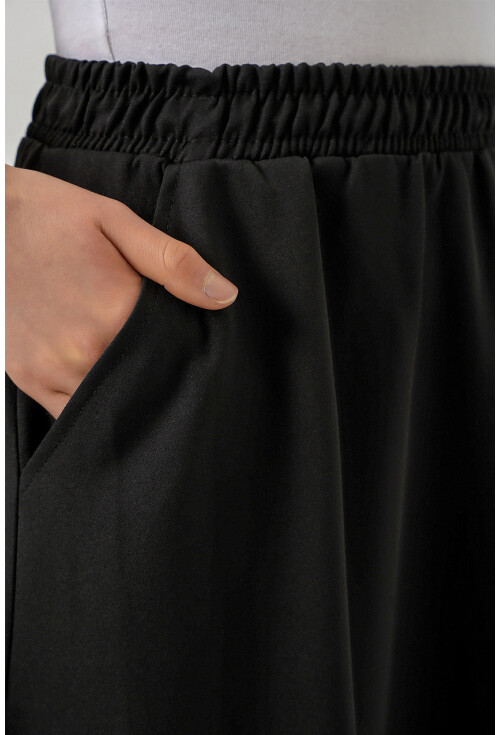 Kadın Beli Lastikli Uzun Etek 8072