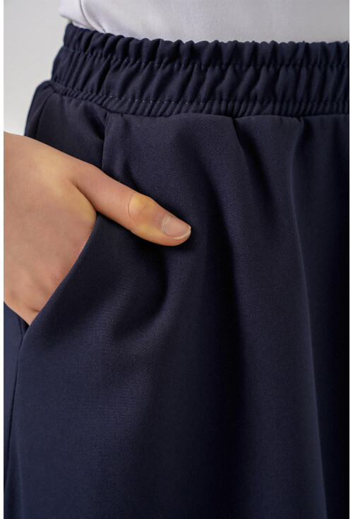 Kadın Beli Lastikli Uzun Etek 8072