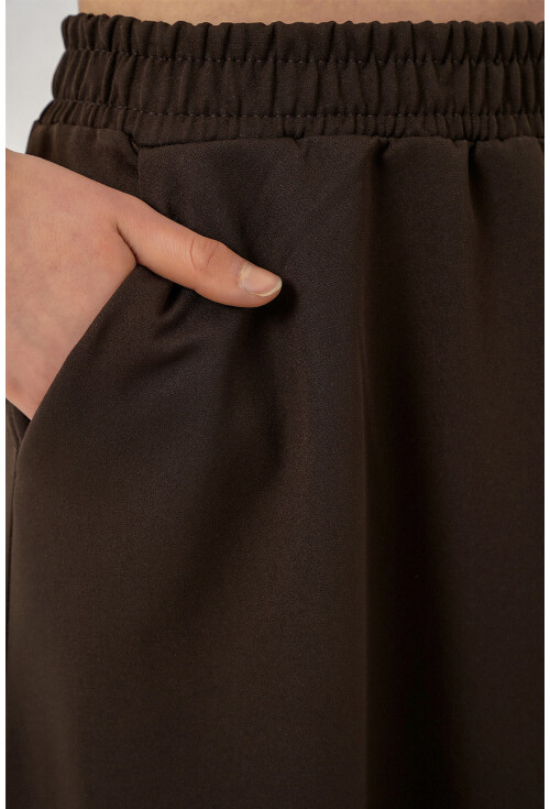 Kadın Beli Lastikli Uzun Etek 8072