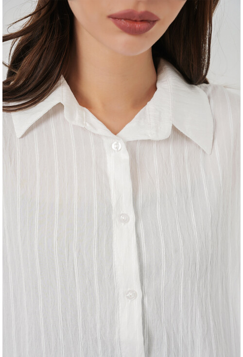 Kadın Çizgili Oversize Gömlek 20293