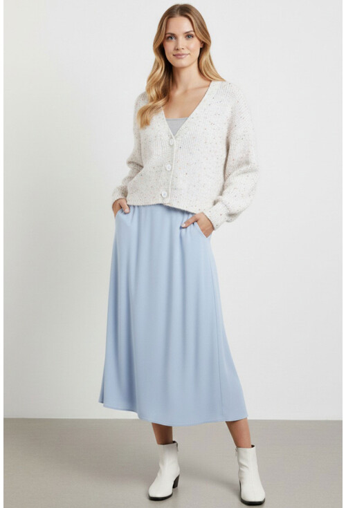 Kadın Crop Triko Hırka 15955