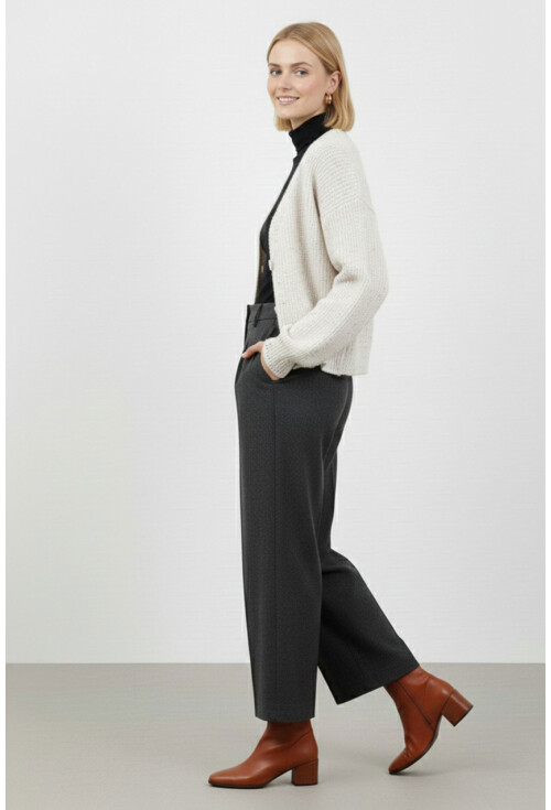 Kadın Crop Triko Hırka 15955