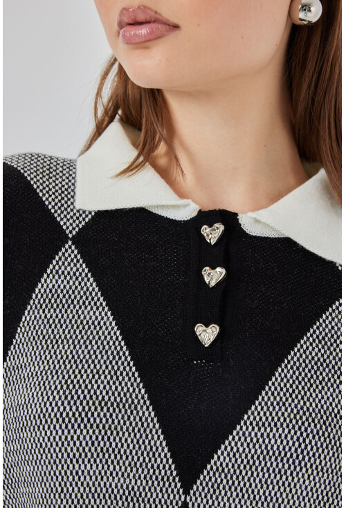 Kadın Crop Triko Kazak 15936