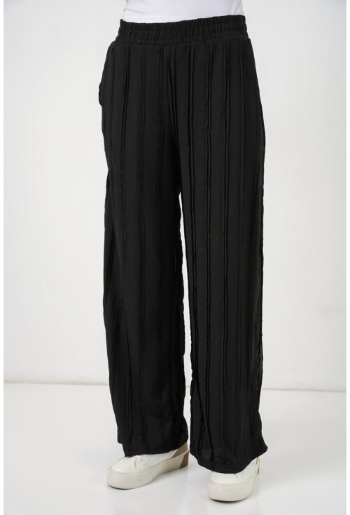 Kadın Dokulu Esnek Örme Pantolon 30077