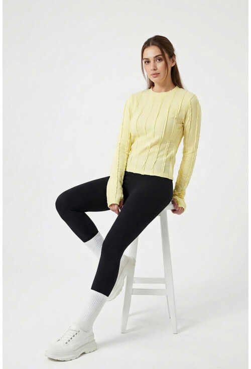 Kadın Dokulu Örme Bluz 980