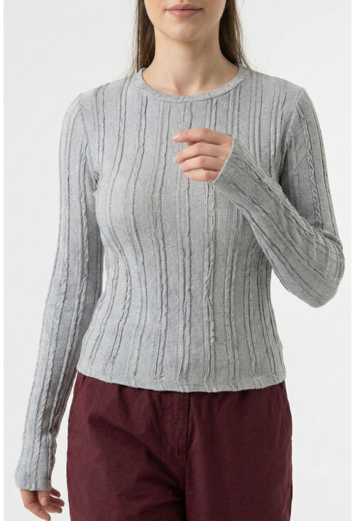 Kadın Dokulu Örme Bluz 980