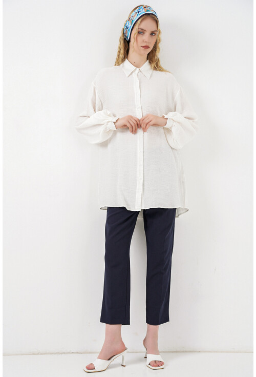 Kadın Dokulu Oversize Tunik 5989