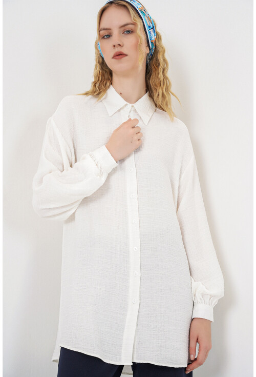 Kadın Dokulu Oversize Tunik 5989