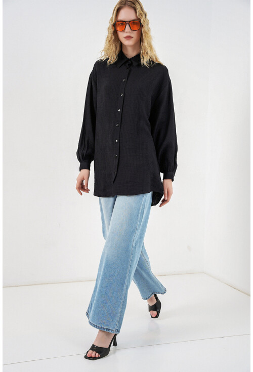 Kadın Dokulu Oversize Tunik 5989