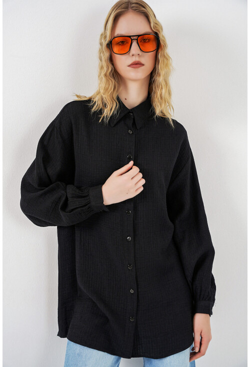 Kadın Dokulu Oversize Tunik 5989
