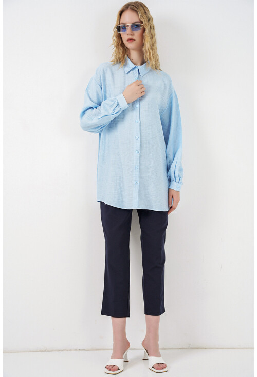 Kadın Dokulu Oversize Tunik 5989
