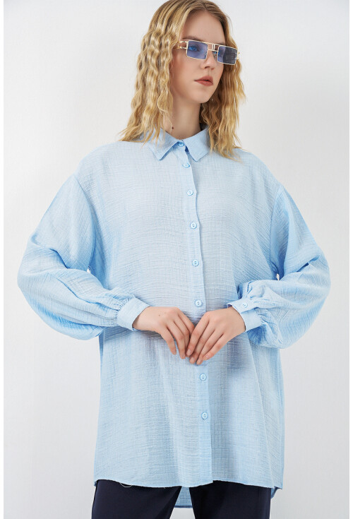 Kadın Dokulu Oversize Tunik 5989