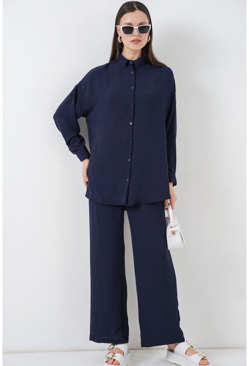 Kadın Gömlek Pantolon İkili Takım 30063
